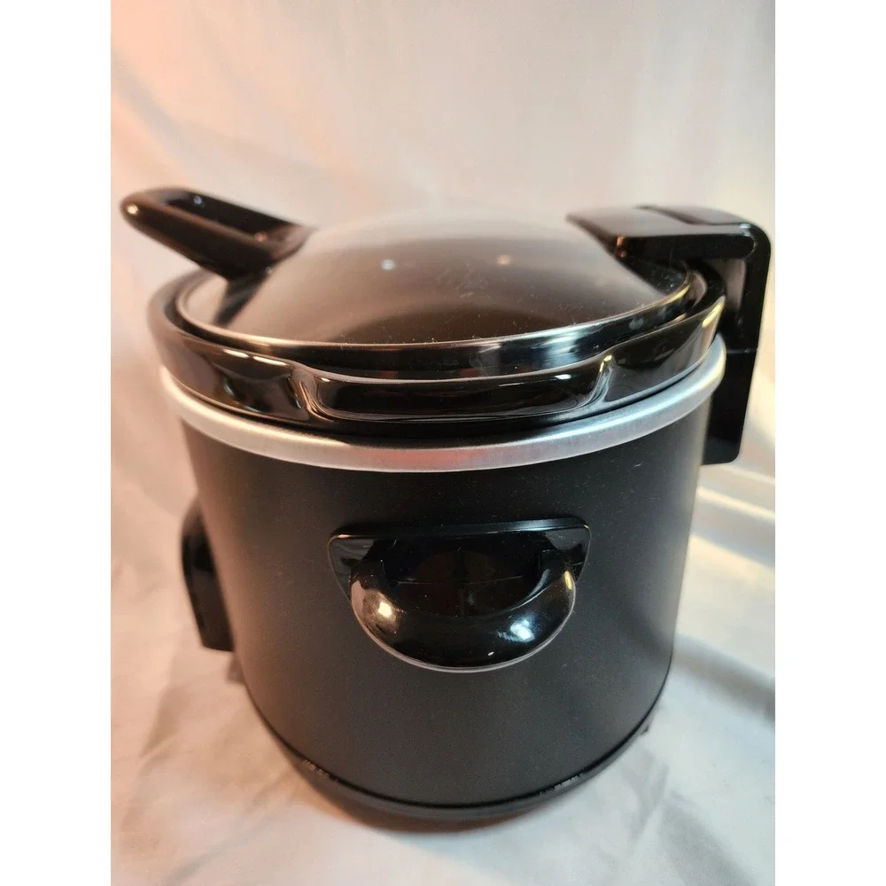 Crock-Pot The Original Slow Cooker Black Programmable Oval Hinged Lid 4-10 Hr